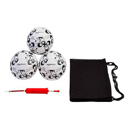 Amazon Basics - Balón de fútbol laminado de PU, talla 5