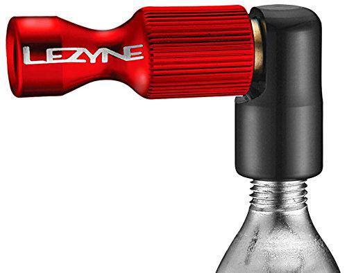 Adaptador para bombona de CO2 LEZYNE Trigger Drive, Negro/Rojo