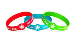 Euro 2020 Pulseras, Unisex-Youth, Turquoise/Green/Pink