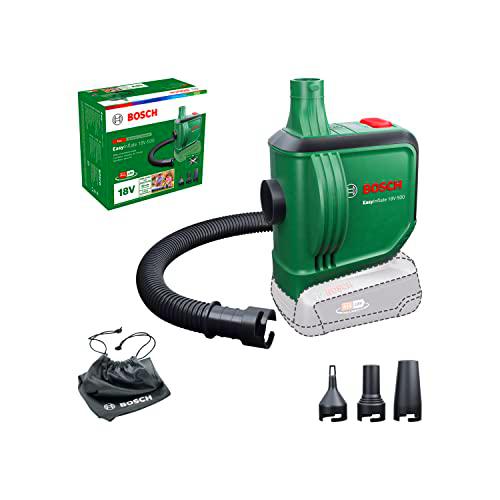 Bosch Bomba de Aire a batería/Bomba de Aire para colchoneta Inflable EasyInflate 18V-500(sin batería; Sistema de 18V; para inflar o desinflar Camas