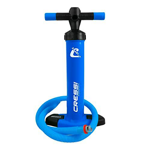 Cressi Feather High Pressure Inflation Hand Pump Bomba manual compacta de alta presión de 1100 cc 15 PSI