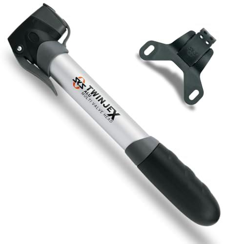 SKS Germany TWINJEX ALU minibomba, Bomba de Aire para Bicicleta, Incl