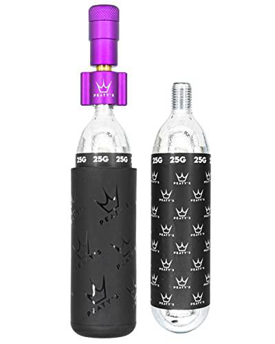 Peaty's Holeshot Kit de inflador CO2, Unisex, Violeta, 25g